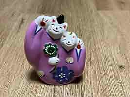 本日限定激レア窯出し猫♥工房輪葉葉お雛様